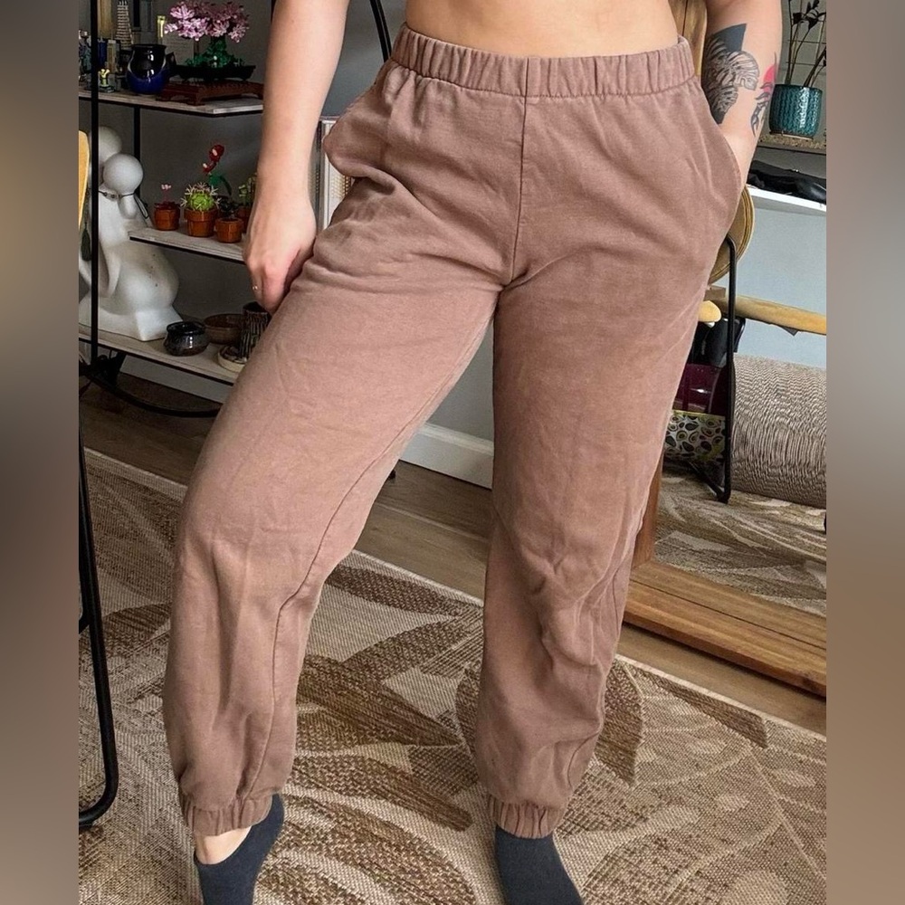 John Galt / Brandy Melville Rosa Sweatpants - Chocolate Brown
